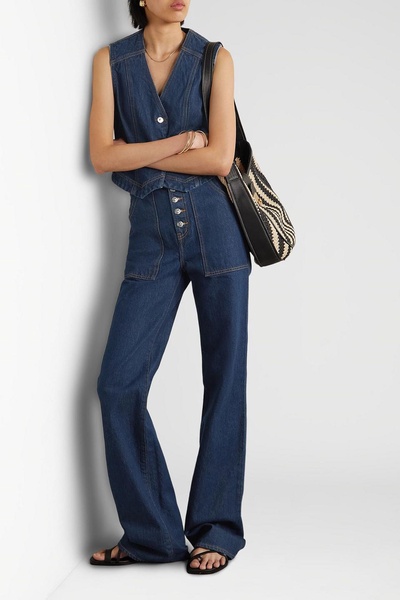 High-rise wide-leg jeans