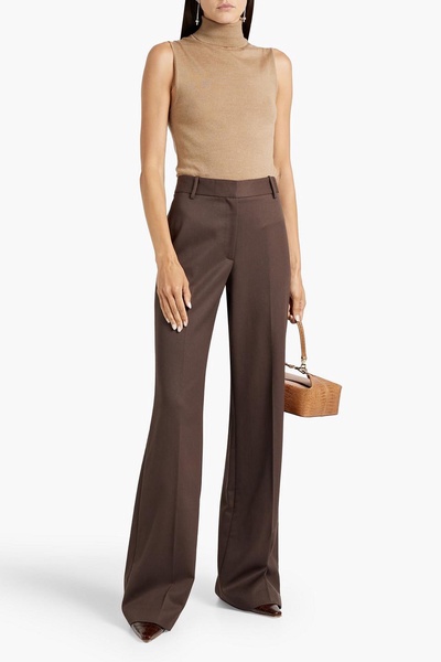 Arielle wool-twill flared pants