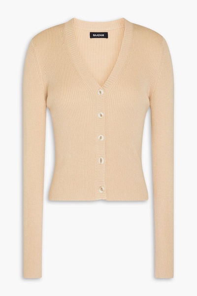 Ribbed silk and cashmere-blend cardigan