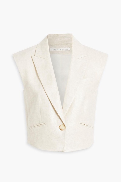 Baxley linen-blend vest