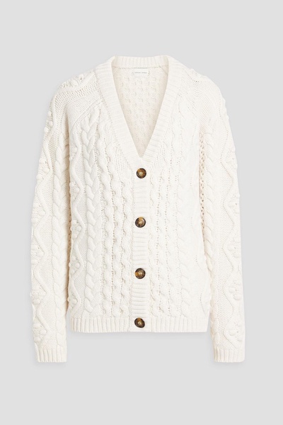 Kuma cable-knit wool and cashmere-blend cardigan