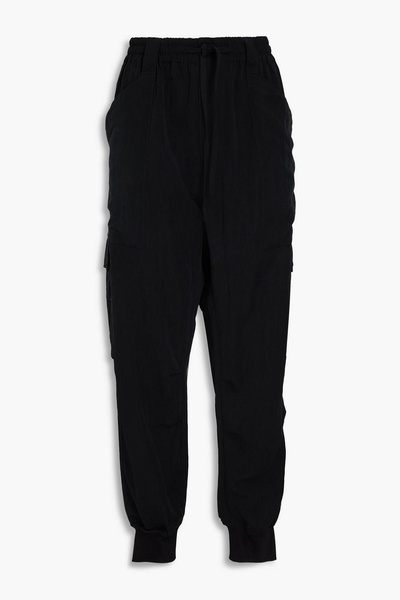 Cropped Lyocell-blend twill cargo pants