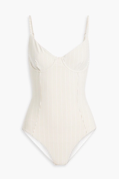 Chelsea striped seersucker swimsuit