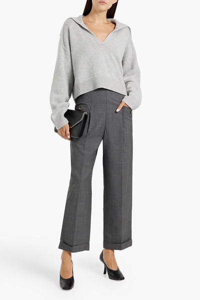 Woven straight-leg pants