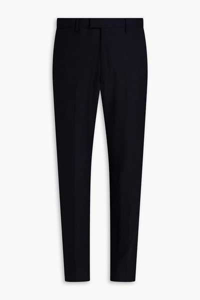 Tapered wool-blend pants