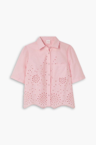 Paloma broderie anglaise cotton-blend shirt