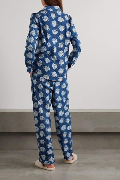 + Ōshadi printed cotton-voile pajama set