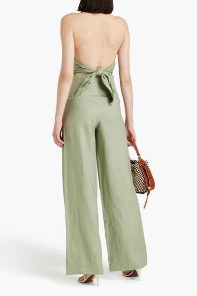 Auriel cotton-voile wide-leg pants