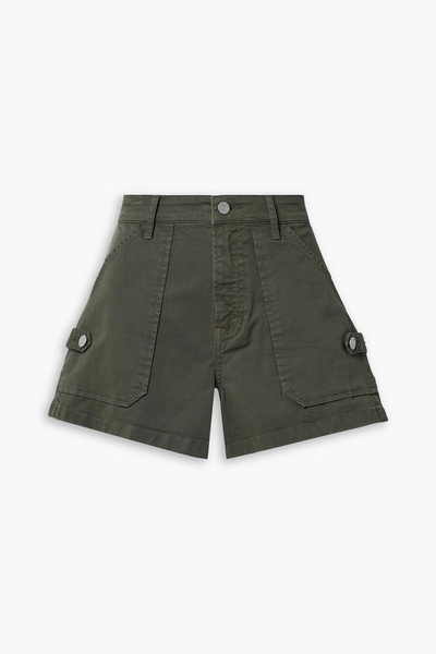 Lanny cotton-blend twill shorts