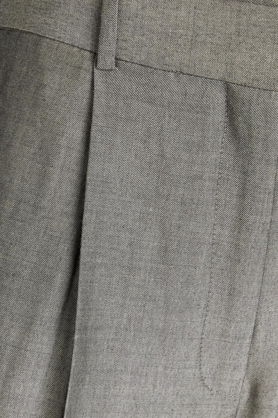 Wool-blend straight-leg pants