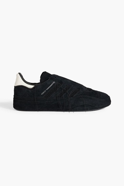 Gazelle whipstitched suede sneakers