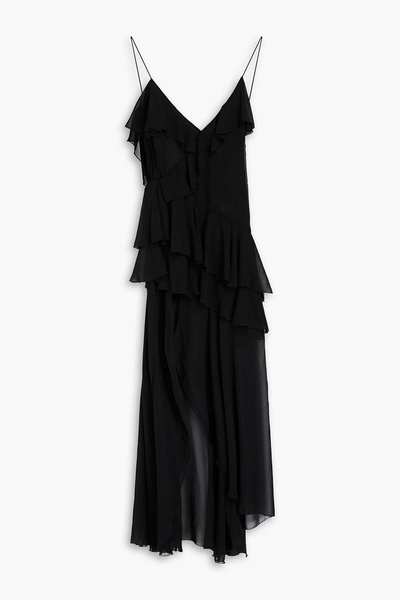 Alva ruffle-trimmed chiffon maxi dress