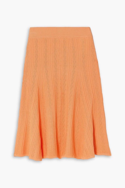 Bastia pointelle-knit skirt