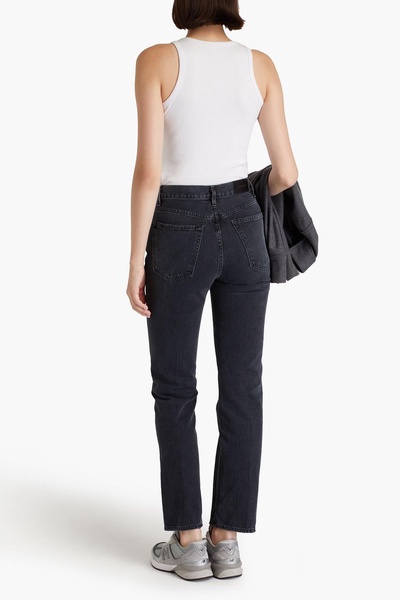 Martin high-rise straight-leg jeans