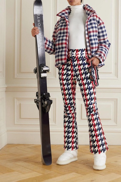 Houndstooth ski pants