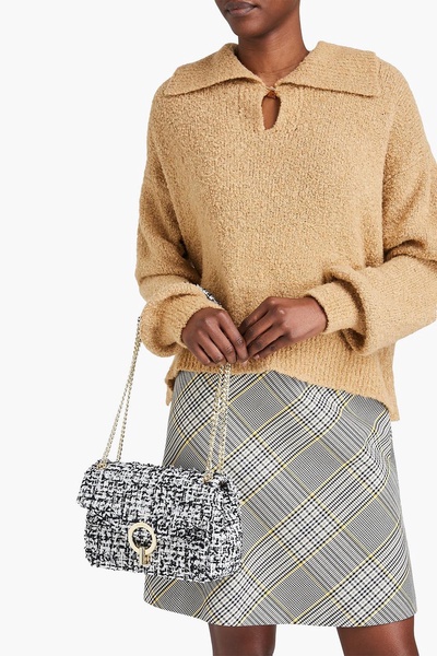 Tweed shoulder bag