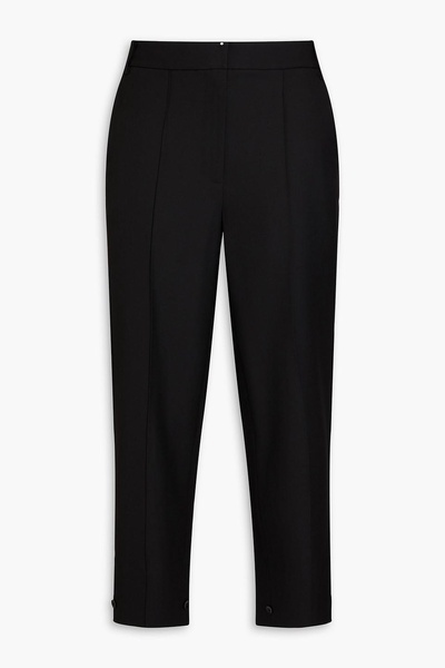 Cropped grain de poudre wool tapered pants