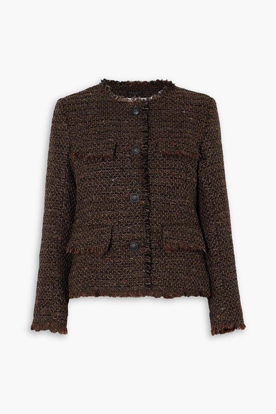 Ezra frayed wool-blend bouclé-tweed blazer