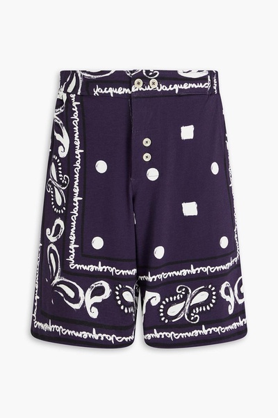 Pingo printed cotton-jersey shorts