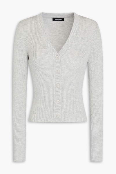 Ribbed silk and cashmere-blend cardigan