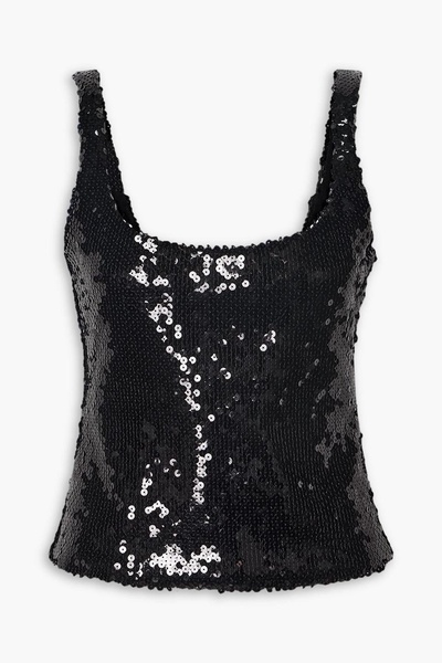 Hornet sequined tulle tank