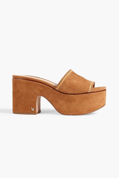 Dessie suede platform mules