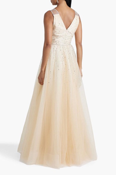 Embellished tulle gown