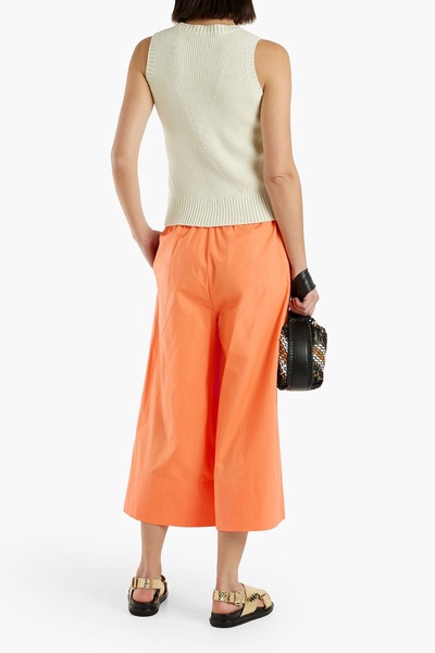 Hollis cotton-poplin culottes