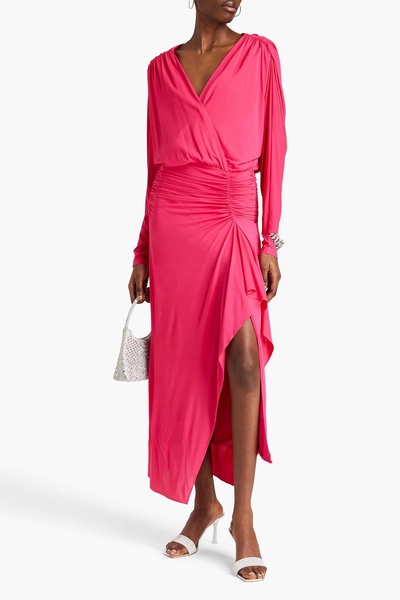 Ellie ruched jersey maxi dress