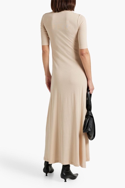 Cutout cotton-jersey maxi dress