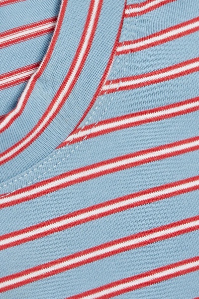 Striped cotton-jersey T-shirt