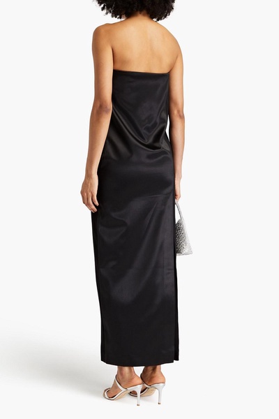 Blaise strapless duchesse-satin maxi dress