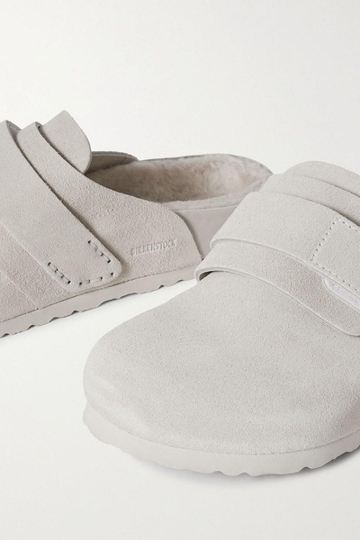 + Tekla Nagoya shearling-lined suede clogs