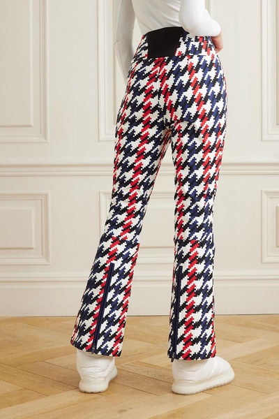 Houndstooth ski pants