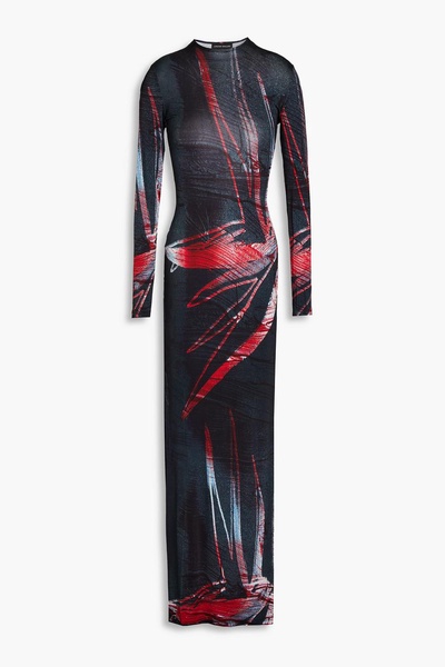 Printed stretch-jersey maxi dress