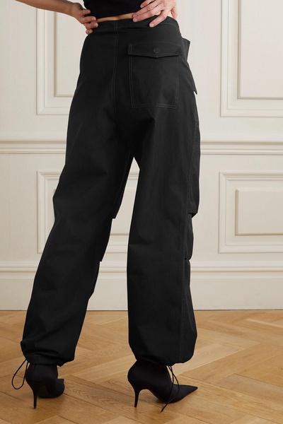 Toggle Parachute cotton-blend twill straight-leg cargo pants