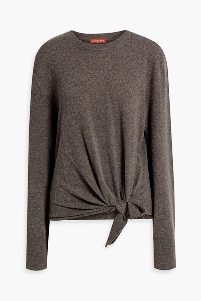 Knotted cashmere sweater