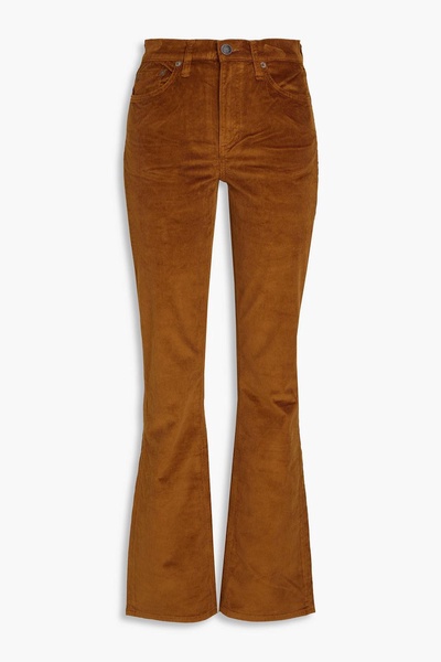 Peyton cotton-blend corduroy bootcut pants