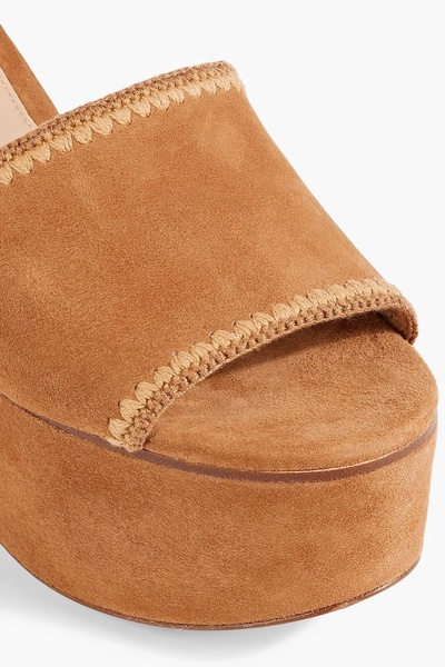 Dessie suede platform mules