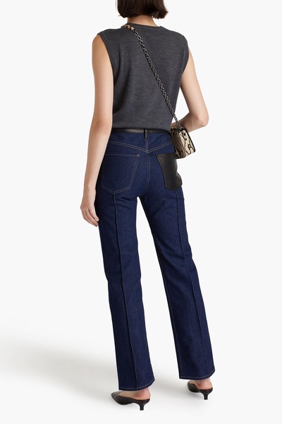 Martin high-rise straight-leg jeans