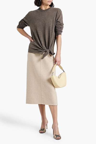 Knotted cashmere sweater