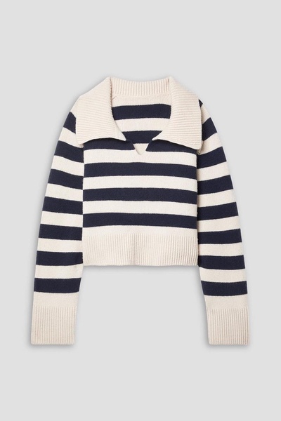 Franklin striped cashmere-blend sweater