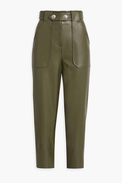 Atala cropped faux leather tapered pants