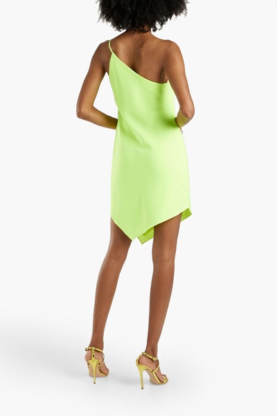 Mia one-shoulder crepe mini dress