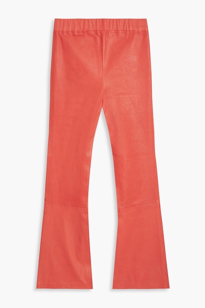 Lori kick-flare leather pants