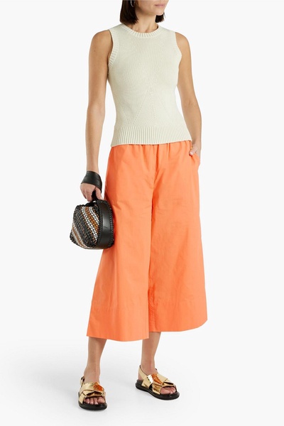 Hollis cotton-poplin culottes