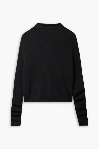 Cropped wool sweater