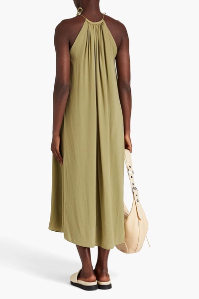 Bailey gathered voile midi dress