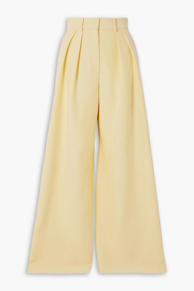 The Holland wool-blend crepe wide-leg pants