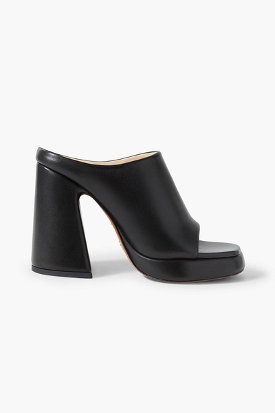 Forma leather platform mules